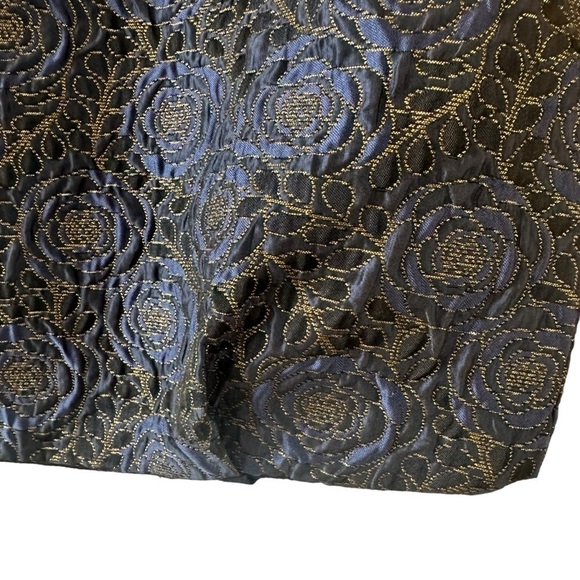 ZARA quilted beaded embroidered top cap sleeves floral pattern tapered hem - Picture 13 of 16